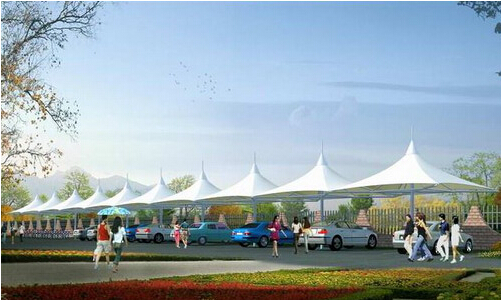 膜結構車棚防紫外線防光照的特性介紹